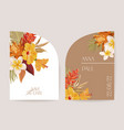 modern minimal art deco wedding invitation vector image