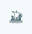 scandinavia logo vector image