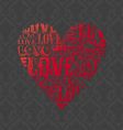 abstract valentines heart vector image vector image