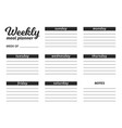 template for the creation of food menu vector image