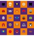 abstract halloween masks vector image