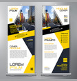 business roll up standee design banner template vector image