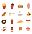 fast food icon vector image