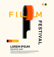movie and film poster design template background vector image vector image