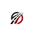 road logo template vector image vector image