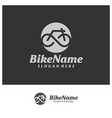 bike infinity logo design template logo vector image