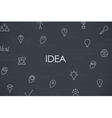 idea thin line icons vector image