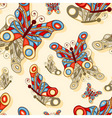 seamless butterflies vector image