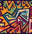 tribal african geometric seamless pattern vector image vector image