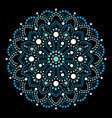 aboriginal dot painting mandala australian design vector image