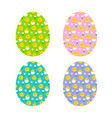 baby chick pattern eggs vector image vector image
