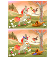 spot differences vector image