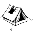 camping tent vector image