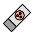 bacterium glass icon vector image