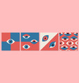 bauhaus eye geometric art posters modern minimal vector image vector image