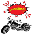 chopper motorcycle silhouette vector image