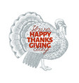 happy thanksgiving day design template vector image