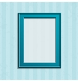 modern blue photo frame vector image vector image