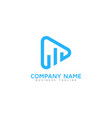 chart video logo icon design vector image vector image