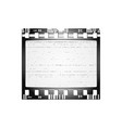 retro film frame background with space for text vector image