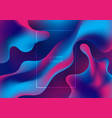 abstract blue and purple fluid or liquid wavy vector image vector image