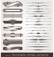 ornate design elements vector image vector image