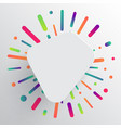 clean and colorful template for advertising vector image