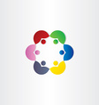 people in circle business meeting icon vector image