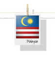 photo of malaysia flag on white background vector image
