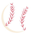 small baseball ball flat vector image