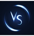 versus letters luminous logo neon v and s flat vector image