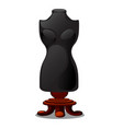 vintage mannequin on a tripod isolated on white vector image