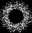 frame or border of random scatter hearts vector image