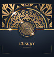 luxury golden mandala background free vector image vector image