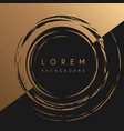abstract gold grunge circle background vector image