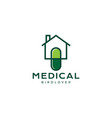 bird cage clinic health care pets modern logo vector image