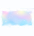 holographic fantasy rainbow unicorn background vector image