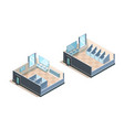 public toilet isometric washroom for male vector image vector image