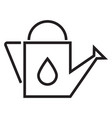 watering can line icon agriculture tool vector image vector image