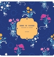 fresh flower bouquets frame seamless pattern vector image vector image