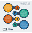 metaball flat infographic 3 vector image vector image