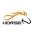 modern horse arabian steed logo vector image