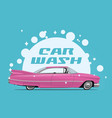 carwash service concept with side vector image