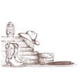 hand draw cowboy background with western boots vector image