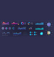 infographic dashboard template ui ux kit design vector image