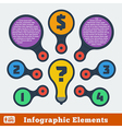 metaball flat infographic 5 vector image vector image