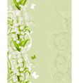 floral background vector image