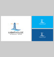 lighthouse logo design template vector image