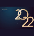 merry christmas and happy new year 2022 vector image