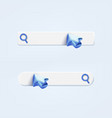 search bar with mouse cursor and magnifier arrow vector image vector image